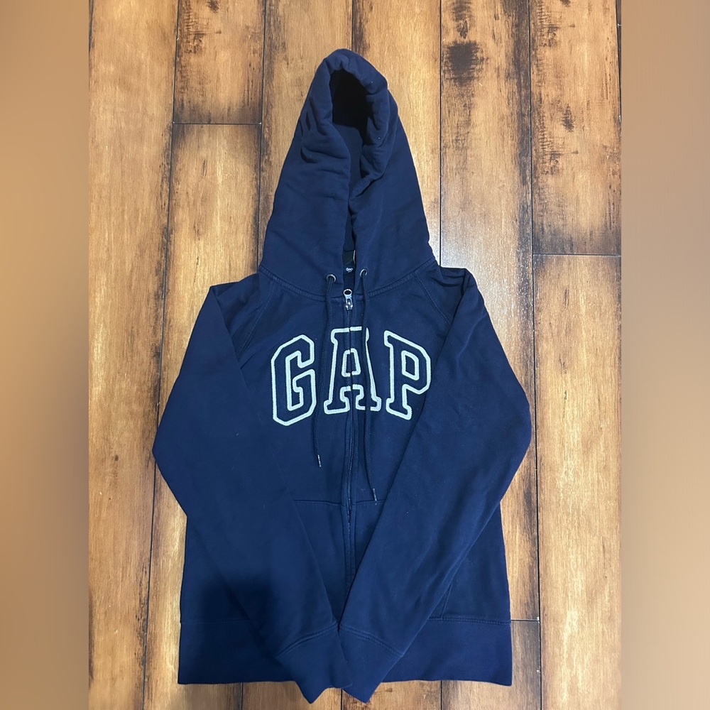 Dark Blue Gap Zip Up sweater